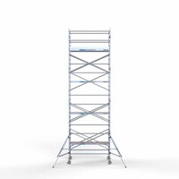 Euroscaffold Rollgerüst Komplett 135 x 250 x 9,2m Arbeitshöhe mit leichter Plattform