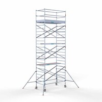 Euroscaffold Rollgerüst Komplett 135 x 250 x 8,2m Arbeitshöhe mit leichter Plattform