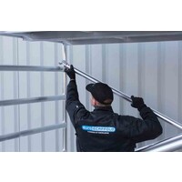 Euroscaffold Rollgerüst Komplett 135 x 250 x 8,2m Arbeitshöhe mit leichter Plattform