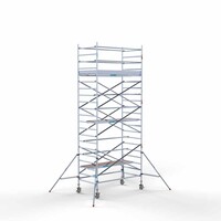 Euroscaffold Rollgerüst Komplett 135 x 250 x 7,2m Arbeitshöhe mit leichter Plattform