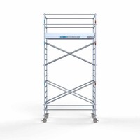 Euroscaffold Rollgerüst Komplett 135 x 250 x 6,2 m Arbeitshöhe mit leichter Plattform