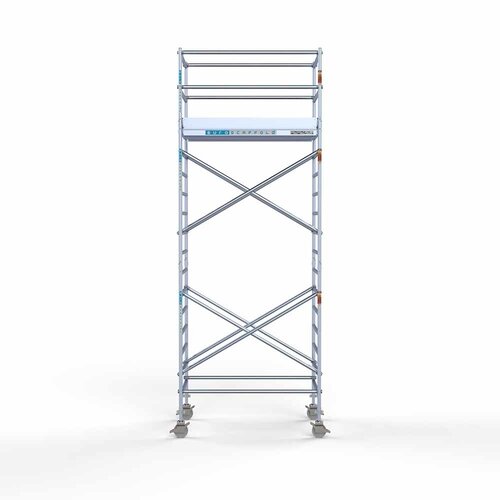 Euroscaffold Rollgerüst Komplett 135 x 190 x 6,2m Arbeitshöhe mit leichter Plattform