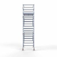 Euroscaffold Rollgerüst Komplett 135 x 190 x 6,2m Arbeitshöhe mit leichter Plattform