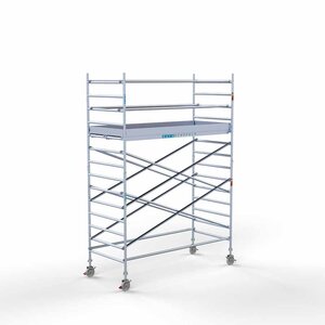 Euroscaffold Rollgerüst Komplett 135 x 305 x 5,2m Arbeitshöhe mit leichter Plattform