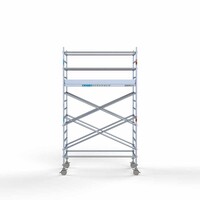 Euroscaffold Rollgerüst Komplett 135 x 250 x 5,2m Arbeitshöhe mit leichter Plattform