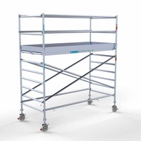 Euroscaffold Rollgerüst Komplett 135 x 305 x 4,2m Arbeitshöhe mit leichter Plattform