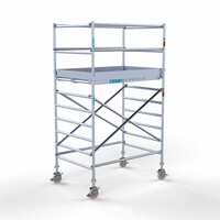 Euroscaffold Rollgerüst Komplett 135 x 190 x 4,2m Arbeitshöhe mit leichter Plattform