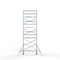 Euroscaffold Rollgerüst Komplett 90 x 250 x 9,2m Arbeitshöhe mit leichter Plattform
