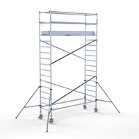 Euroscaffold Rollgerüst Komplett 90 x 305 x 6,2m Arbeitshöhe mit leichter Plattform