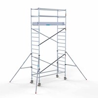 Euroscaffold Rollgerüst Komplett 90 x 250 x 6,2 m Arbeitshöhe mit leichter Plattform