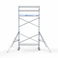 Euroscaffold Rollgerüst Komplett 90 x 250 x 6,2 m Arbeitshöhe mit leichter Plattform