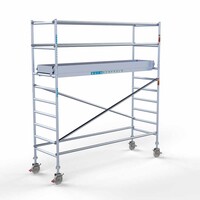 Euroscaffold Rollgerüst Komplett 90 x 305 x 4,2m Arbeitshöhe mit leichter Plattform