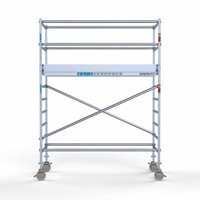 Euroscaffold Rollgerüst Komplett 90 x 250 x 4,2m Arbeitshöhe mit leichter Plattform