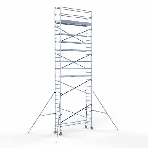 Euroscaffold Rollgerüst Komplett 75 x 305 x 10,2m Arbeitshöhe mit leichter Plattform