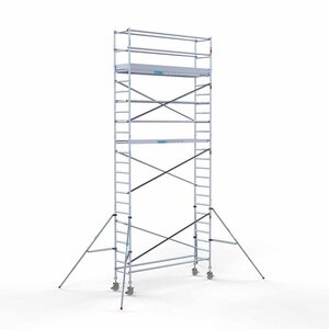 Euroscaffold Rollgerüst Komplett 75 x 305 x 8,2m Arbeitshöhe mit leichter Plattform