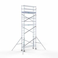 Euroscaffold Rollgerüst Komplett 75 x 250 x 8,2m Arbeitshöhe mit leichter Plattform