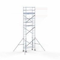 Euroscaffold Rollgerüst Komplett 75 x 190 x 8,2m Arbeitshöhe mit leichter Plattform