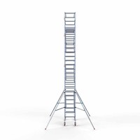 Euroscaffold Rollgerüst Komplett 75 x 190 x 8,2m Arbeitshöhe mit leichter Plattform