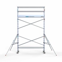 Euroscaffold Rollgerüst Komplett 75 x 305 x 6,2m Arbeitshöhe mit leichter Plattform