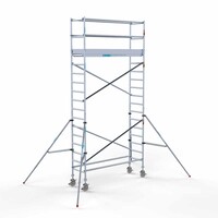 Euroscaffold Rollgerüst Komplett 75 x 250 x 6,2 m Arbeitshöhe mit leichter Plattform