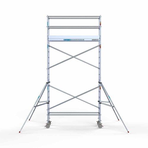 Euroscaffold Rollgerüst Komplett 75 x 250 x 6,2 m Arbeitshöhe mit leichter Plattform
