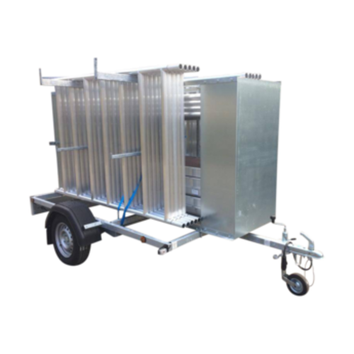 Gerüstanhänger abschließbar 250 + Rollgerüst Basis 135 x 250 x 10,2 m Arbeitshöhe Euroscaffold Gerüstanhänger abschließbar 250 + Rollgerüst Basis 135 x 250 x 10,2 m Arbeitshöhe