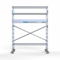 Euroscaffold Rollgerüst Komplett 75 x 250 x 4,2m Arbeitshöhe mit leichter Plattform