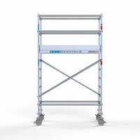 Euroscaffold Rollgerüst Komplett 75 x 190 x 4,2m Arbeitshöhe mit leichter Plattform