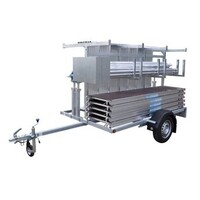 Euroscaffold Gerüstanhänger + Rollgerüst komplett leicht 135 x 250 x 9,2 m Arbeitshöhe