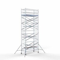 Euroscaffold Gerüstanhänger + Rollgerüst komplett 135 x 305 x 9,2 m Arbeitshöhe