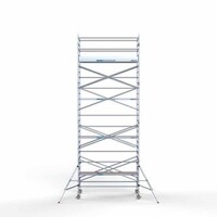 Euroscaffold Gerüstanhänger + Rollgerüst komplett 135 x 305 x 9,2 m Arbeitshöhe