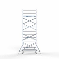 Euroscaffold Gerüstanhänger + Rollgerüst komplett 135 x 250 x 9,2 m Arbeitshöhe