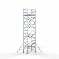 Euroscaffold Gerüstanhänger + Rollgerüst komplett 135 x 190 x 9,2 m Arbeitshöhe