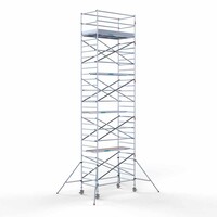 Euroscaffold Euro-Rollgerüst 135 x 250 x 10,2 m Arbeitshöhe mit leichter Plattform
