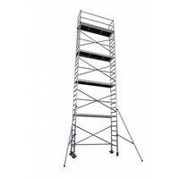 Euroscaffold Euro-Rollgerüst 75 x 250 x 10,2 m Arbeitshöhe mit leichter Plattform