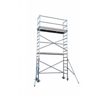 Euroscaffold Euro-Rollgerüst 75 x 250 x 6,2 m Arbeitshöhe mit leichter Plattform