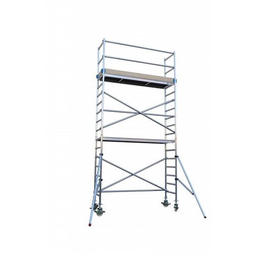 Euroscaffold Euro-Rollgerüst 75 x 250 x 6,2 m Arbeitshöhe mit leichter Plattform