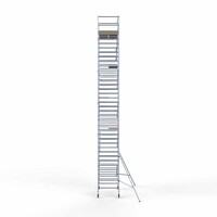 Euroscaffold Basis-Rollgerüst 135 x 250 x 12,2 m Arbeitshöhe mit leichter Plattform