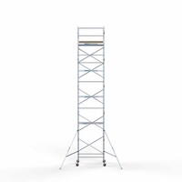 Euroscaffold Basis-Rollgerüst 135 x 190 x 11,2m Arbeitshöhe mit leichter Plattform