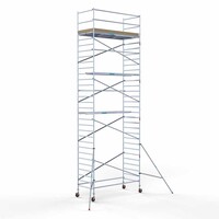 Euroscaffold Basis-Rollgerüst 135 x 305 x 10,2 m Arbeitshöhe mit leichter Plattform