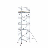 Euroscaffold Basis-Rollgerüst 135 x 190 x 9,2 m Arbeitshöhe mit leichter Plattform