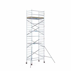 Euroscaffold Basis-Rollgerüst 135 x 190 x 9,2 m Arbeitshöhe mit leichter Plattform Basis-Rollgerüst 135 x 190 x 9,2 m Arbeitshöhe mit leichter Plattform