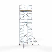 Euroscaffold Basis-Rollgerüst 135 x 190 x 8,2 m Arbeitshöhe mit leichter Plattform