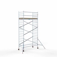 Euroscaffold Basis-Rollgerüst 135 x 305 x 7,2 m Arbeitshöhe mit leichter Plattform