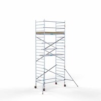 Euroscaffold Basis-Rollgerüst 135 x 250 x 7,2 m Arbeitshöhe mit leichter Plattform