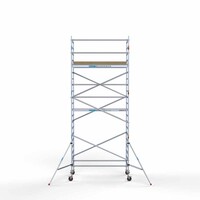 Euroscaffold Basis-Rollgerüst 135 x 250 x 7,2 m Arbeitshöhe mit leichter Plattform