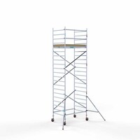 Euroscaffold Basis-Rollgerüst 135 x 190 x 7,2 m Arbeitshöhe mit leichter Plattform