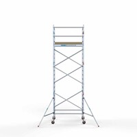 Euroscaffold Basis-Rollgerüst 135 x 190 x 7,2 m Arbeitshöhe mit leichter Plattform