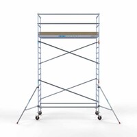 Euroscaffold Basis-Rollgerüst 135 x 305 x 6,2 m Arbeitshöhe mit leichter Plattform