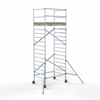 Euroscaffold Basis-Rollgerüst 135 x 190 x 6,2 m Arbeitshöhe mit leichter Plattform